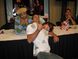 Stargate crew hamming it up for the camera