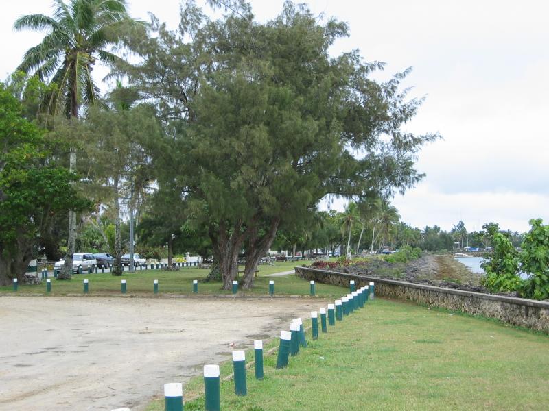 Looking back towards town from near the port