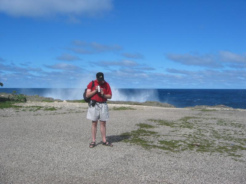Steve trying to get the video camera working