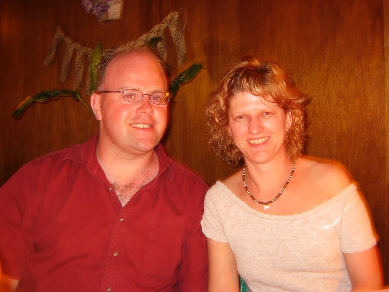 Enjoying our last evening, having dinner at the Heilala Lodge